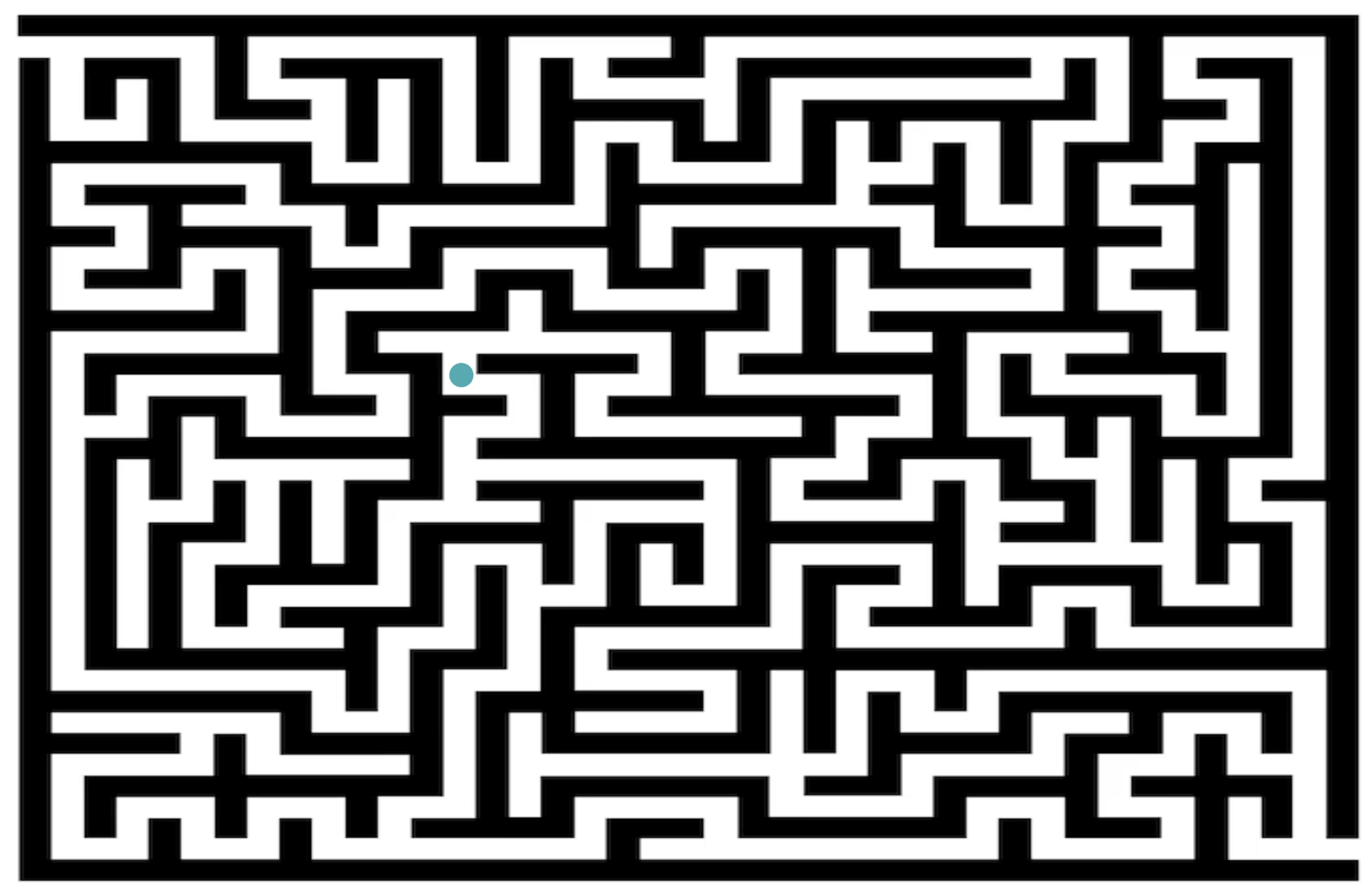 Placing the ball in a maze and further exploring and pushing the creative limits of how to represent this movement.