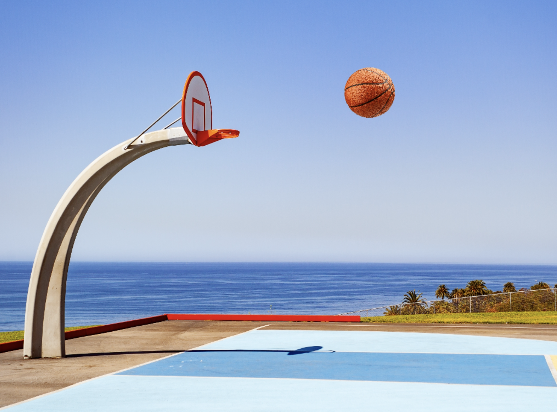 This images showcases the range of motion from the gravity impacted ball.