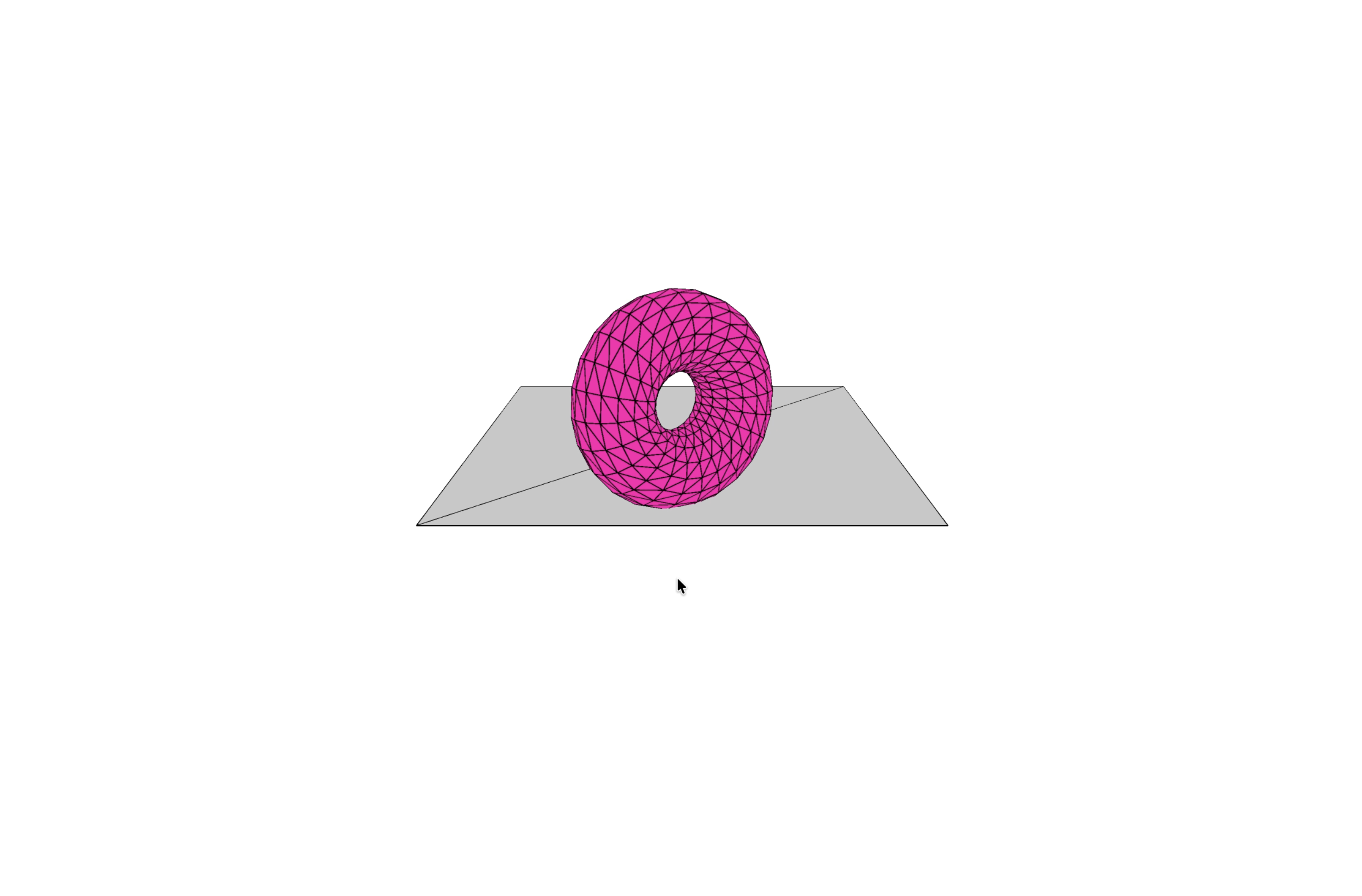 Further testing the torus with the hue/saturation and colour wheel mock design.