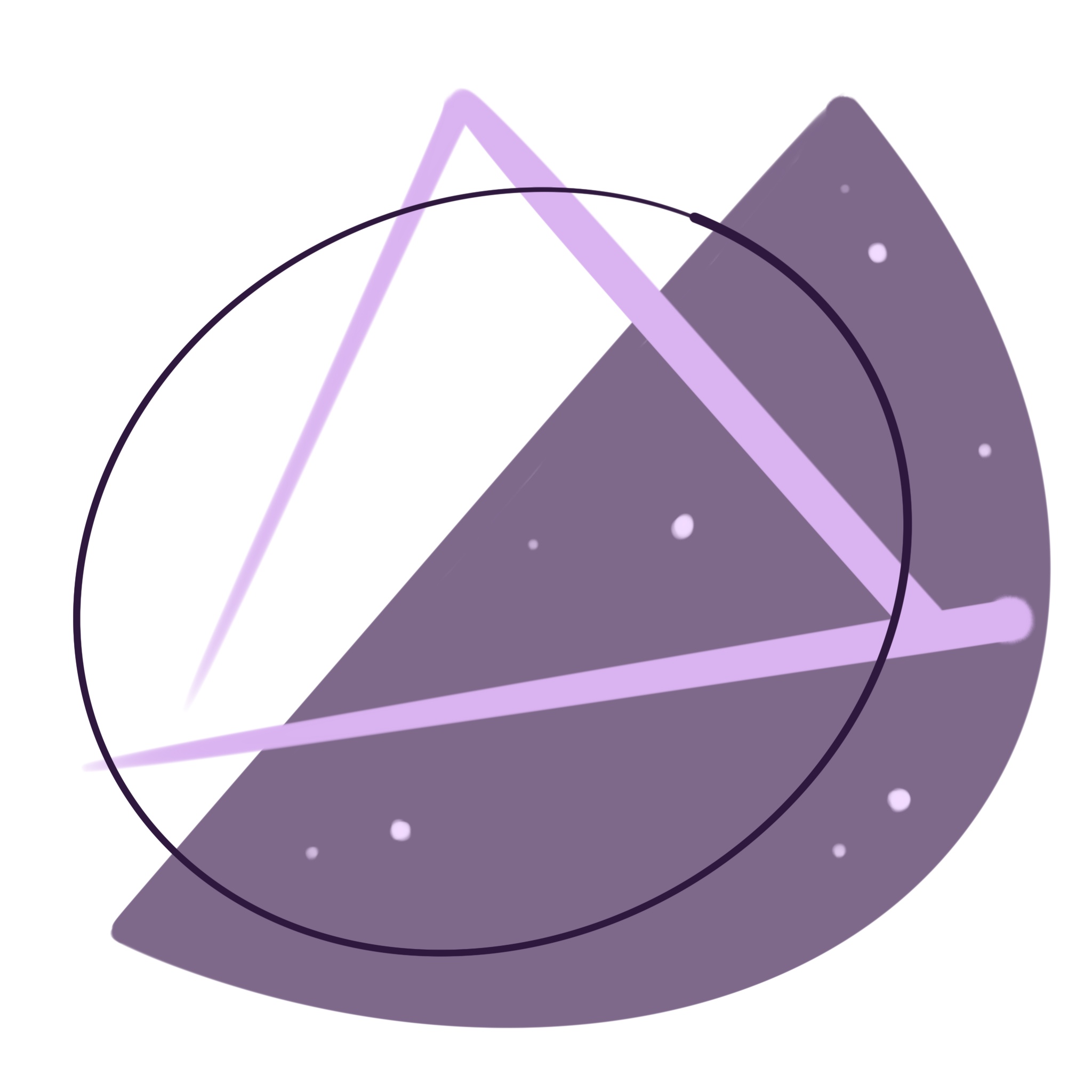 A design created based on the previous tutorials I made, exploring different shapes and colours. This one is purple with circular and triangular shapes.