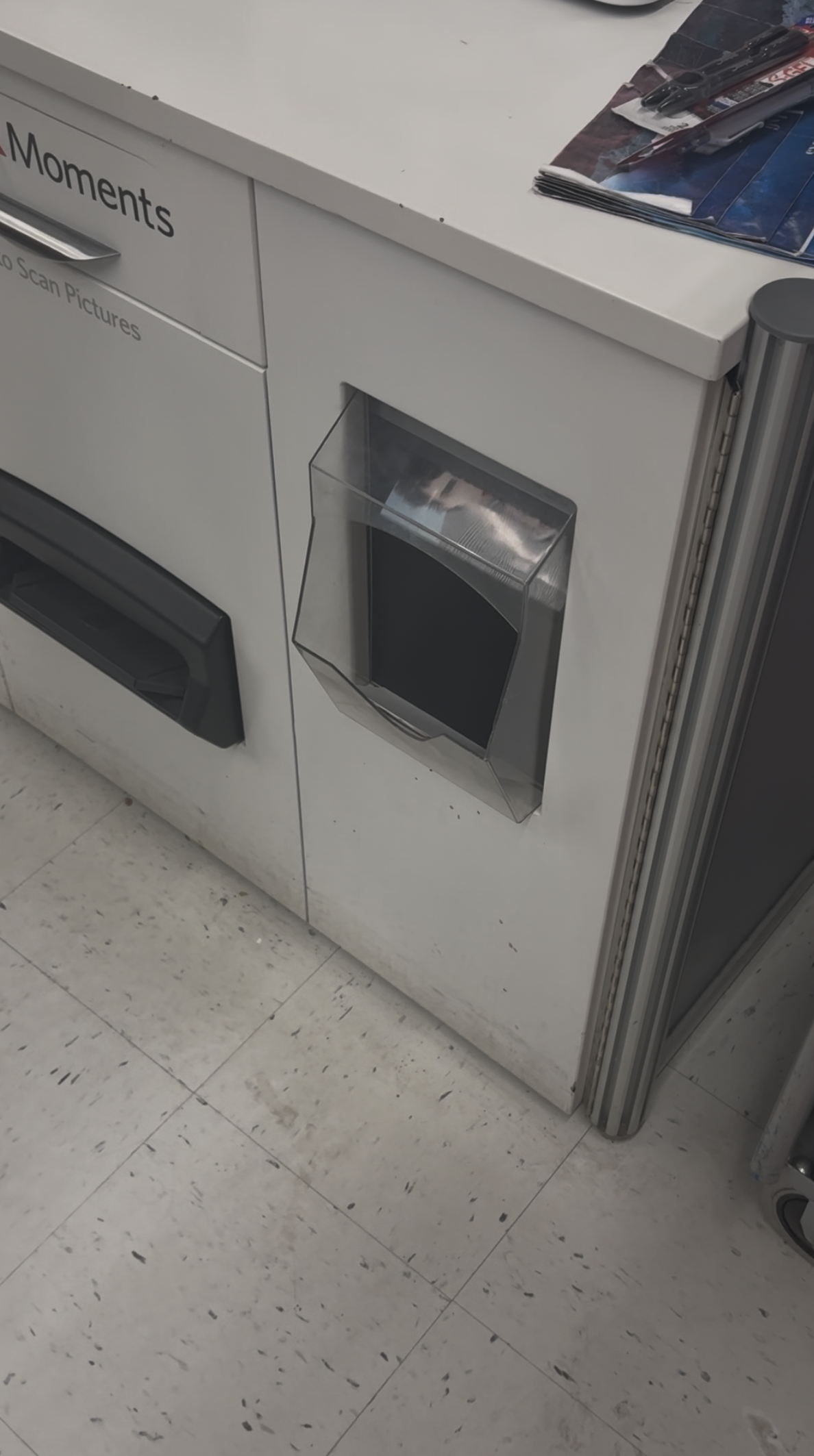 The sound of the Walmart printer. The picture is screenshotted from the video the audio is from.